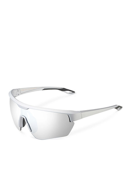 Meller Lila Unisex Sunglasses with Silver Horn-Rimmed Frame and Silver Polarized Mirror Lens LL-ALLSIL