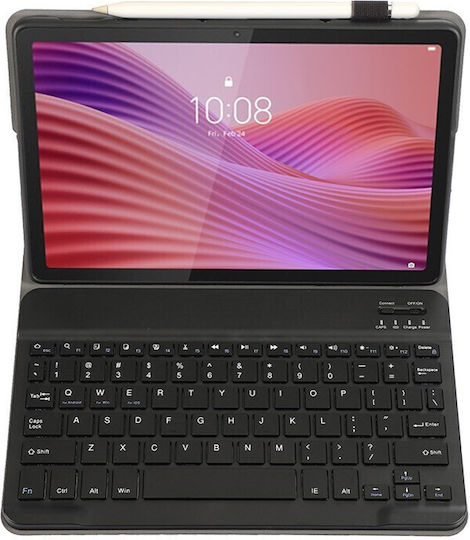 Bluetooth Klappdeckel in Englisch US Schwarz (Lenovo Tab 10.1 (2025) TB311XU)