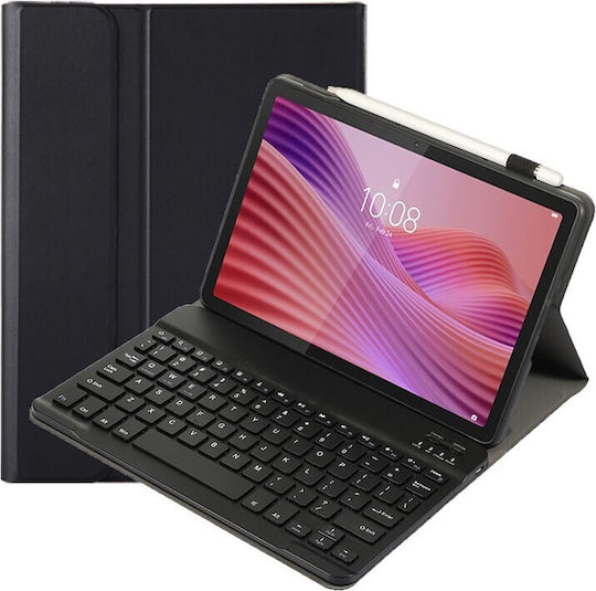 Bluetooth Klappdeckel in Englisch US Schwarz (Lenovo Tab 10.1 (2025) TB311XU)