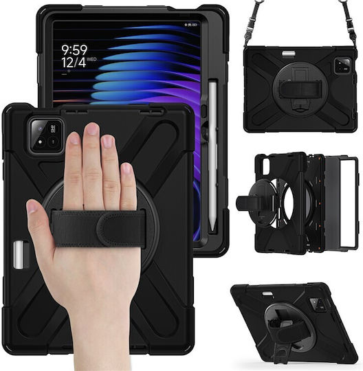 Solid 360 Flip Cover Μαύρη (Xiaomi Pad 7, Xiaomi Pad 7 Pro)