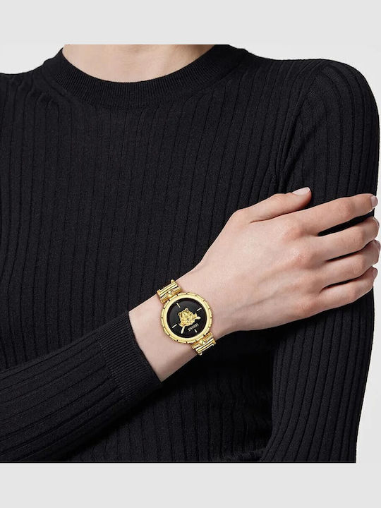 Versace Medusa Ρολόι Μπαταρίας με Μεταλλικό Μπρασελέ