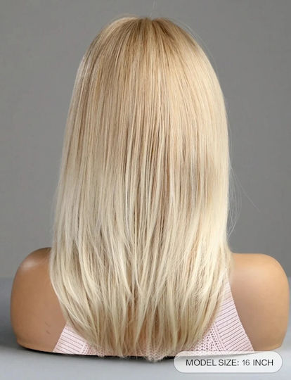 Hair Duty Περούκα με Συνθετική Τρίχα σε Ξανθό Χρώμα 40cm