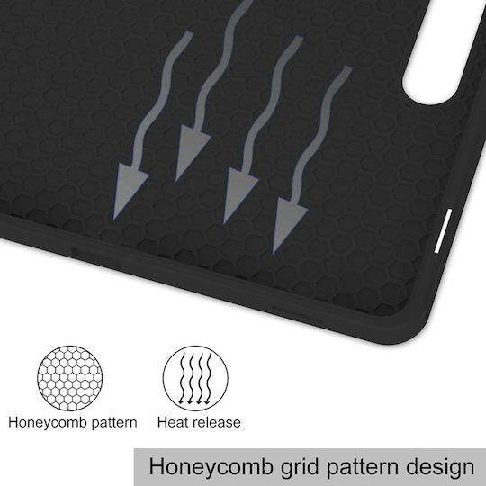 Husă Tabletă Samsung Galaxy Tab S10 FE Plus Suport Stilou Funcție Sleep Wake Skdr Flex Trifold Gri Set Autocolant
