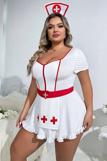 Nurse Costume Dress W2320 White