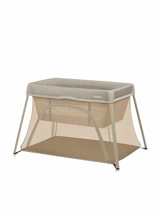 Lionelo Cradle-Park with Mattress and Wheels Beige