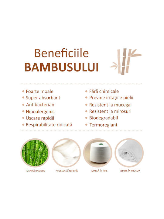 Prosop de Față/Mâini pentru Bebeluși White De greutate 500gr/m²
