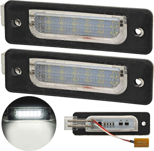 Bmw E32 E34 Licence Plate Lamps Led 2x650lm 2 Pcs