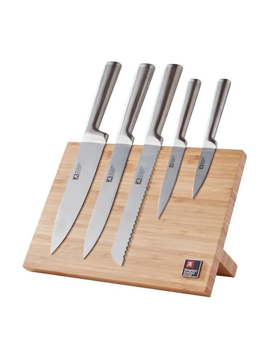 Richardson Sheffield Visage Messer Set mit Sockel aus Rostfreiem Stahl 5 Stück