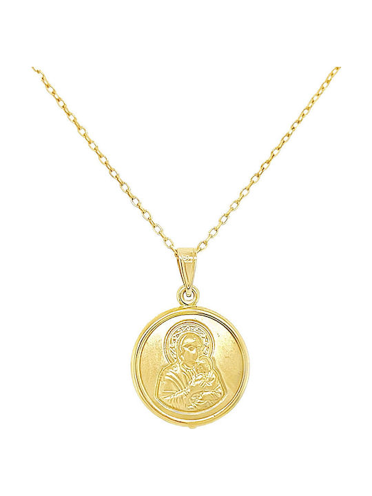 Xryseio Anhänger Kinder Amulett Beidseitig Konstantinato aus Gold 9K FL1195