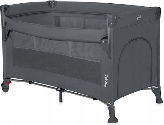 Lionelo Ellen Playpen 2 Levels with Mattress Gray