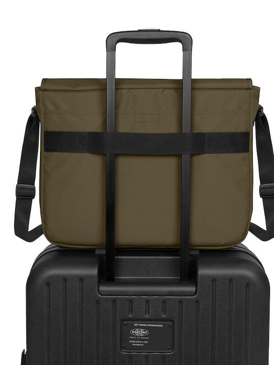 Eastpak Delegate+ School Shoulder Bag Elementary Army Olive 20L 38.5 x 13 x 30.5cm