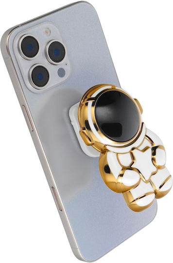 Universal Adhesive Astronaut Holder Ideal Video Viewing 9x6 Cm Skdr White