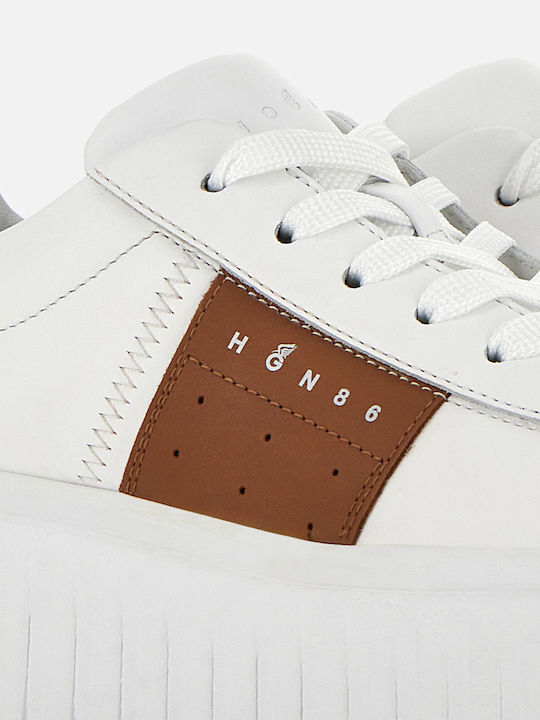 Γυναικεία Sneakers White Brown