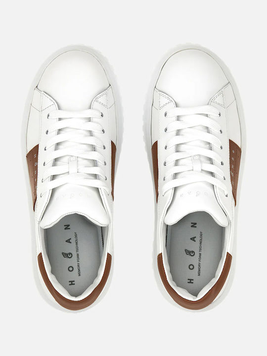 Γυναικεία Sneakers White Brown
