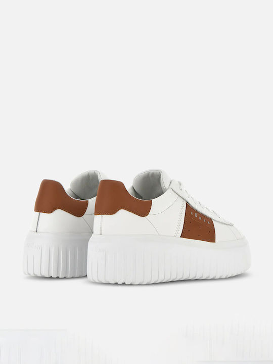 Γυναικεία Sneakers White Brown