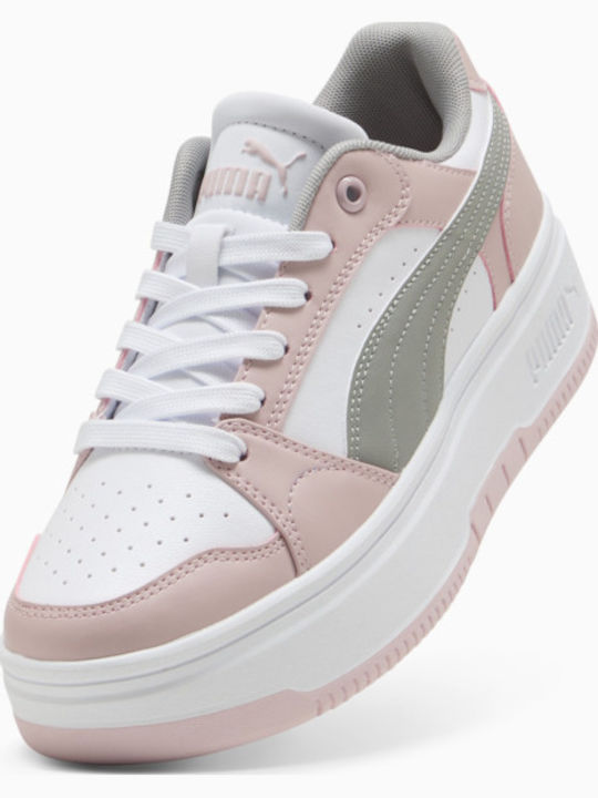 Rebound Damen Flatforms Sneakers Pink