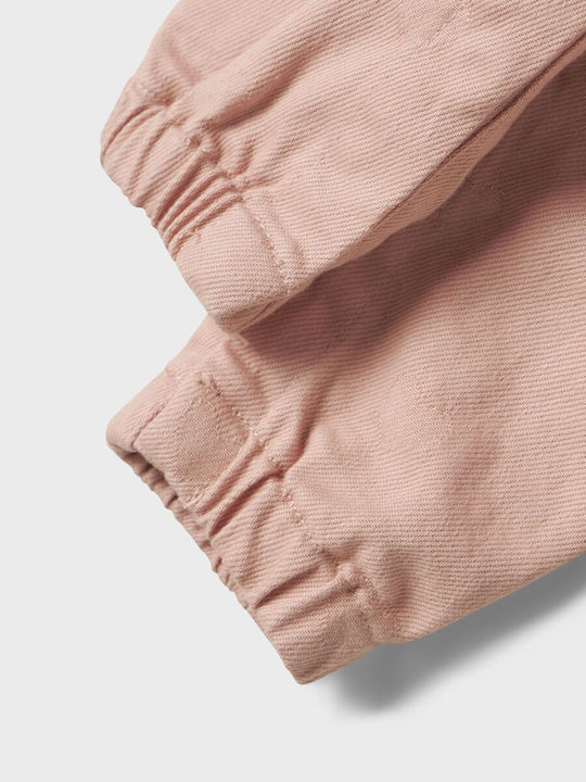 Lil' Atelier Kids' Jeans Dungarees Misty Rose