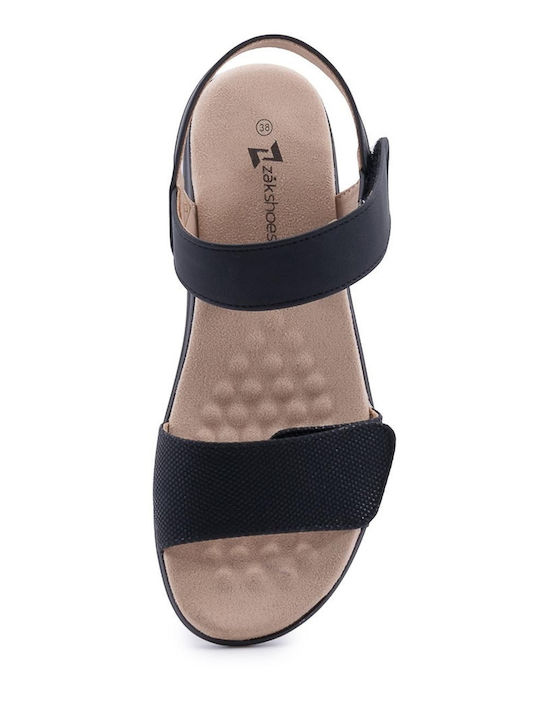 Women's Flat Sandals in Black Color