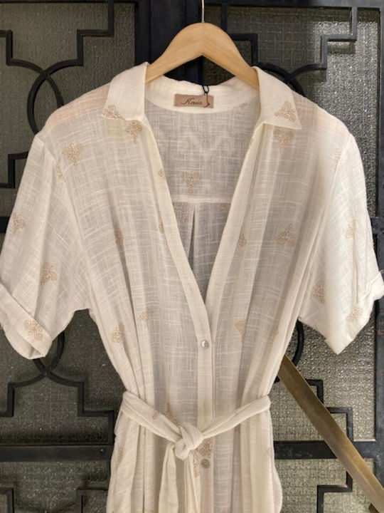 Dress Midi Φόρεμα White