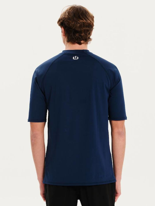 Emerson UPF 50+ Men Short Sleeve Sun Protection Shirt Blue