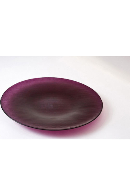 Espiel Stripe Serving Platter Red with Diameter 38cm