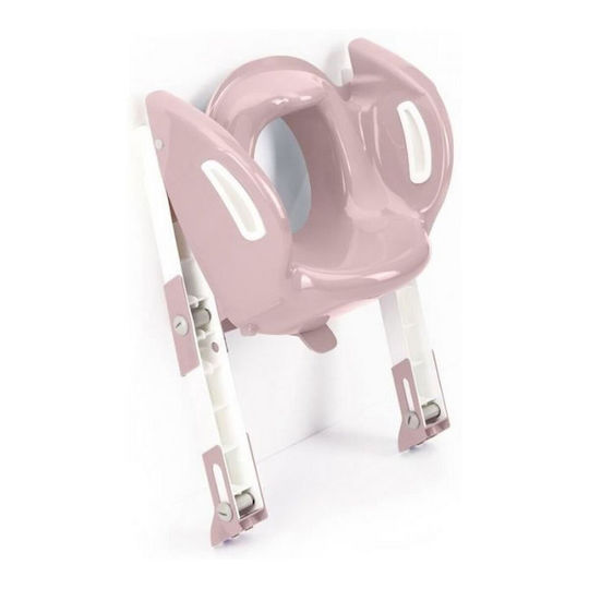 Thermobaby Toddler Toilet Seat Kiddyloo With Footrest And Handles Pink