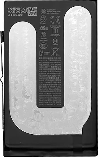 Clappio Internal Battery for iPhone 16 3561mAh Model NA264 Black