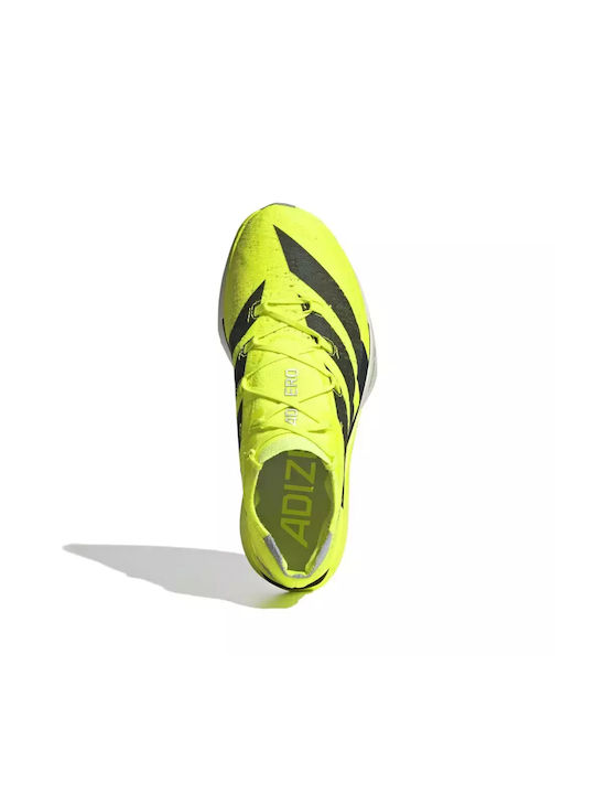 Adizero Prime X3 Strung Sport Shoes Running Lucid Lemon / Core Black / Halo Silver