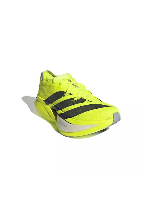 Adizero Prime X3 Strung Sport Shoes Running Lucid Lemon / Core Black / Halo Silver