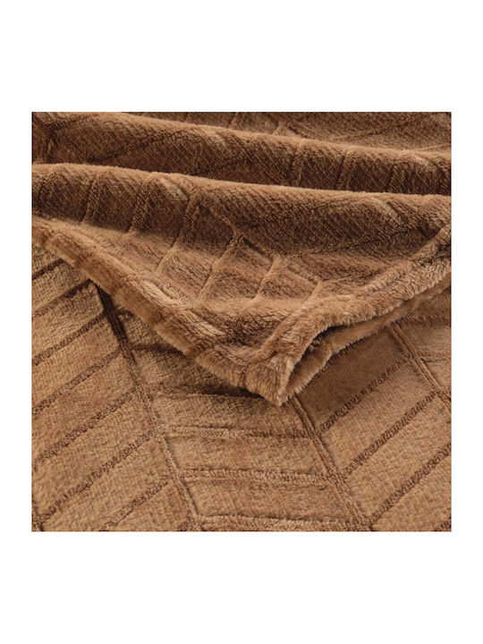 Douceur d'Intérieur Arya Ριχτάρι Πολυθρόνας Ζακάρ 180x220εκ. brown