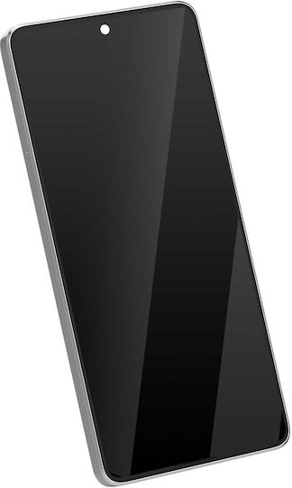 Xiaomi Комплектен Екран Xiaomi Redmi Note 13 5G LCD Сензорен Механизъм С Подрамка Бял
