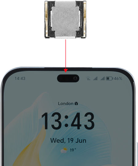 Difuzor Intern Clappio Honor 200 Lite Negru