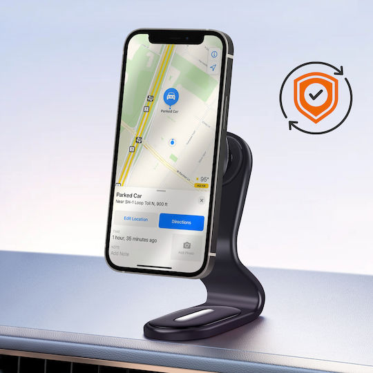 Linq Auto Handyhalterung MagSafe Klettverschluss Armaturenbrett Befestigung Schwarz