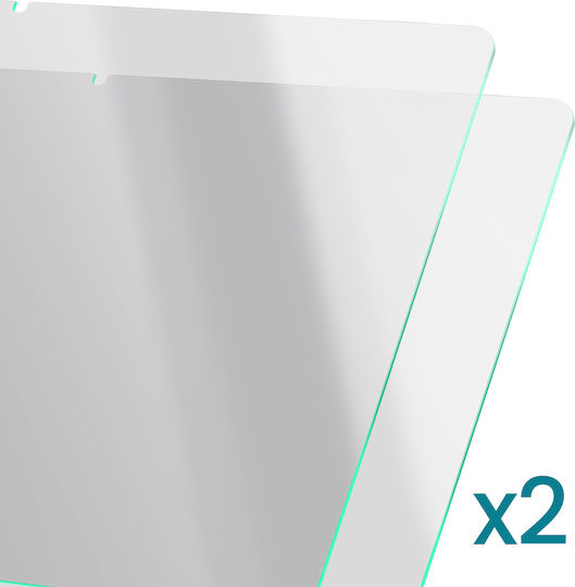 Avizar Set of 2 Tempered Glasses for Honor Pad 10 Scratch-Resistant Beveled Black