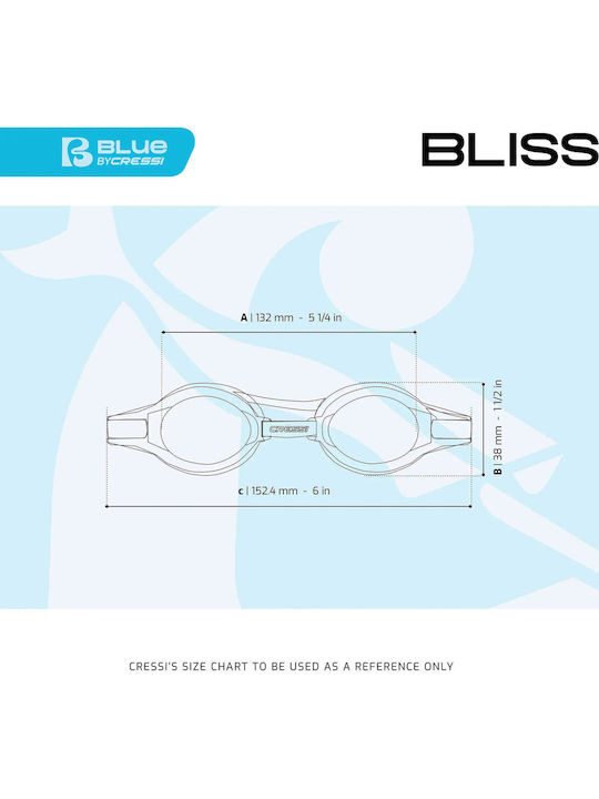 CressiSub Bliss Γυαλιά Κολύμβησης Ενηλίκων Λευκά CressiSub Bliss Γυαλιά Κολύμβησης Ενηλίκων Λευκά