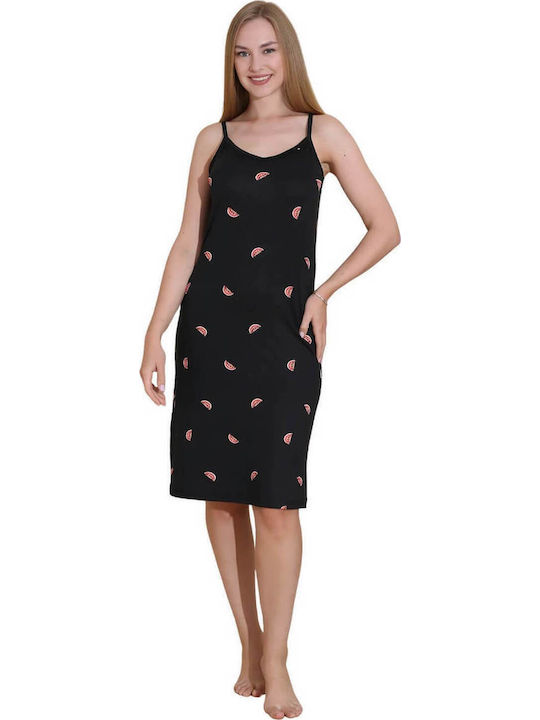 Boyraz Summer Women's Nightdress Black