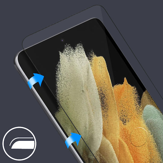 Samsung Galaxy S21 Ultra 9h Tempered Glass Akashi Clear Black Outline