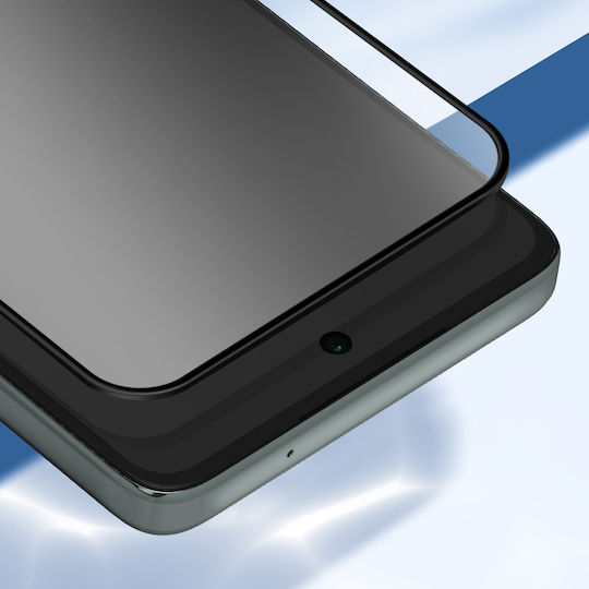 Avizar Tempered Glass Motorola Moto G56 Negru Bevelat Rezistent La Zgârieturi
