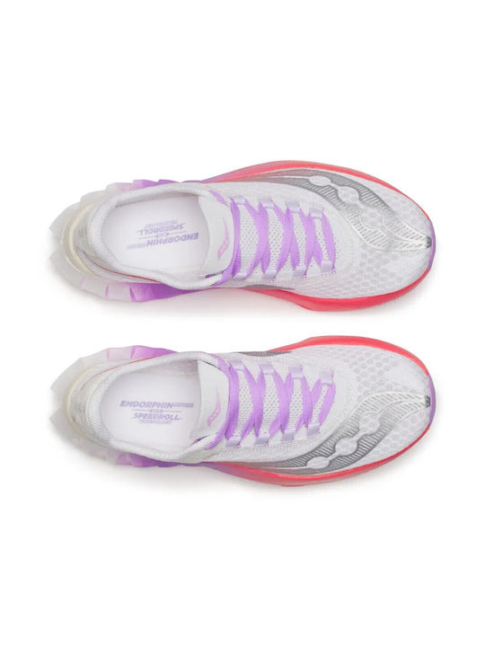 Endorphin Pro 4 Γυναικεία Αθλητικά Παπούτσια Running White / Crocus