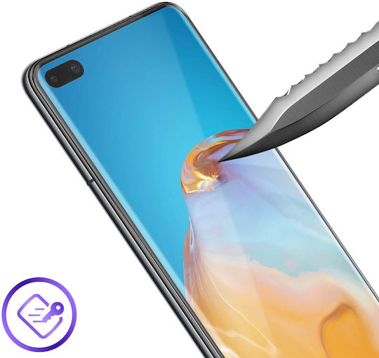 Защитен Екран Huawei P40 Pro Екран 9h Закалено Стъкло Akashi Контур Черен