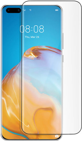 Защитен Екран Huawei P40 Pro Екран 9h Закалено Стъкло Akashi Контур Черен