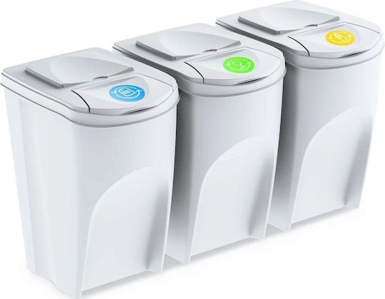 Prosperplast Sortibox 3 × 35 L Ash