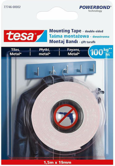 Bandă de montaj pentru plăci 19mm X 5m H7774702 Bandă de montaj pentru plăci 19mm X 5m H7774702