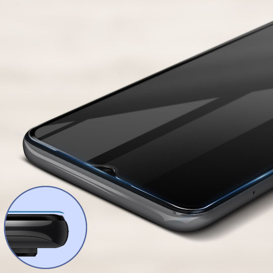 Displayschutzfolie Oppo A15 9h Bevelled Edge Akashi Kontur Schwarz