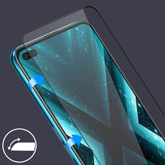Screen Protector for Realme X3 Superzoom 9h Tempered Glass Clear Outline Black