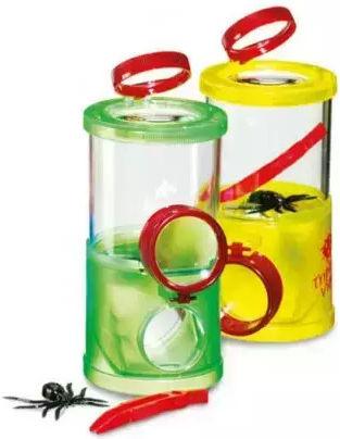 Insect Observation Box Moses + 3 Magnifying Glasses Artificial Spider
