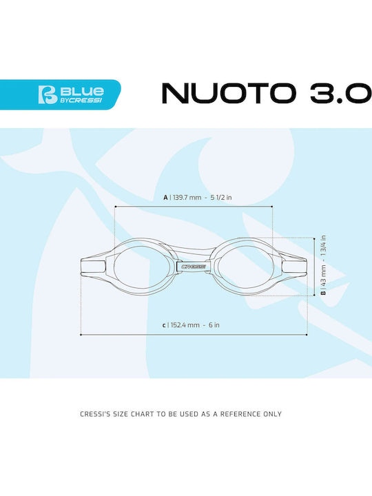 CressiSub Cressi Nuoto 3.0 Γυαλιά Κολύμβησης Ενηλίκων Μαύρα