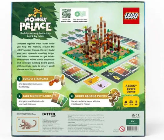Board Game Lego Monkey Palace for 2-4 Players 10+ Years Old Kaissa