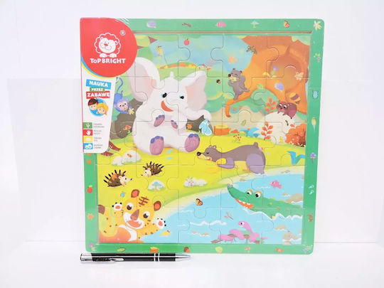 Ξύλινο Παιδικό Puzzle 25pcs Top Bright
