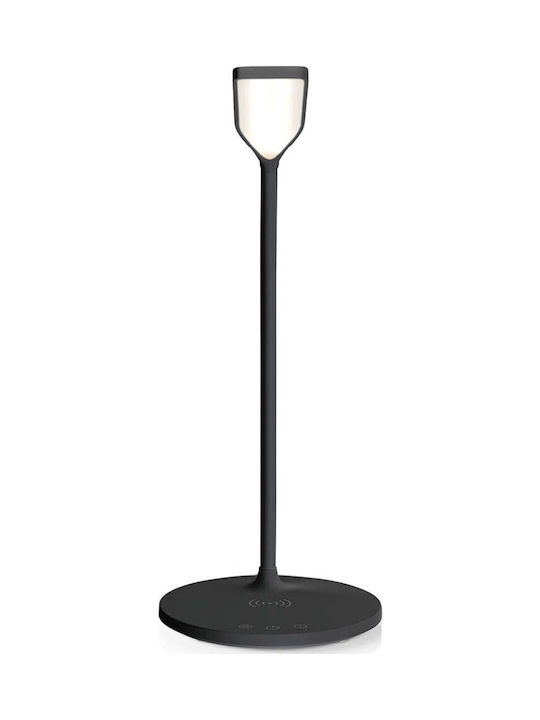 Nedis Led Schreibtischlampe Dimmer Drahtloses Ladegerät 15 W Schwarze Nedis Led Schreibtischlampe Dimmer Drahtloses Ladegerät 15 W Schwarze